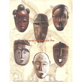 decoupage (dekupázs) papír, soft, 24*30 cm maszkok 02