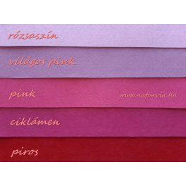 Filc, barkácsfilc anyag A4 (20*30 cm) méretben PIROS
