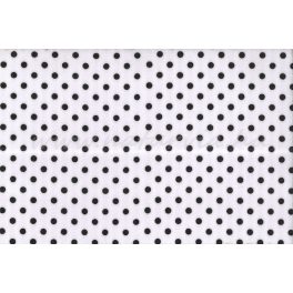   Filc, barkácsfilc anyag A4 (20*30 cm) méretben, mintás FEKETE PÖTTYÖS (PETTYES) FEHÉR ALAPON 