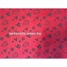   Filc, barkácsfilc anyag A4 (20*30 cm) méretben, mintás KARÁCSONYI (XMAS)