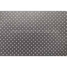   Filc, barkácsfilc anyag A4 (20*30 cm) méretben, mintás KICSI FEHÉR PÖTTYÖS (PETTYES) SÖTÉT SZÜRKE ALAPON 