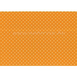   Filc, barkácsfilc anyag A4 (20*30 cm) méretben, mintás KICSI FEHÉR SZIVECSKÉK (SZÍVEK) NARANCS / NARANCSSÁRGA ALAPON - puha anyag