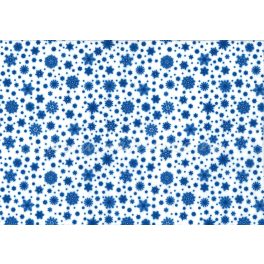   Filc, barkácsfilc anyag A4 (20*30 cm) méretben, mintás HÓPIHÉS / HÓPEHELY MINTA SÖTÉTKÉK alapon - puha anyag