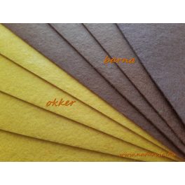   Filc, barkácsfilc anyag A4 (20*30 cm) méretben, OKKERSÁRGA / BARNÁS SÁRGA (ÖNTAPADÓS)
