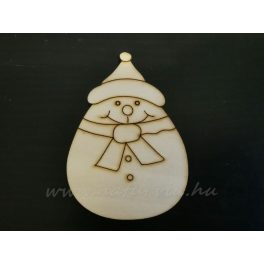 fa hóember, duci (8*5,5 cm), NATÚR (lézervágott)