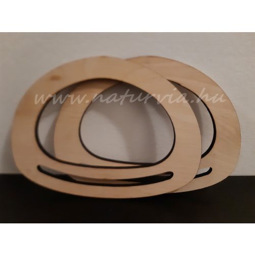 fa táskafül / táska fül (1 pár), ovális