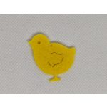 Filc figurák - HÚSVÉTI DEKORÁCIÓ, CSIBE, gravírozott, kicsi (12 db / csomag)