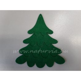 filc figurák, KARÁCSONY, nagy zöld FENYŐFA (14 cm)