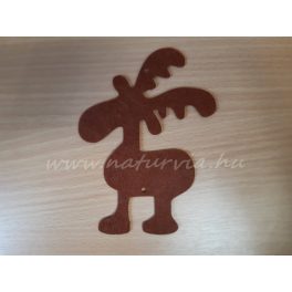 filc figurák, KARÁCSONY, nagy barna RÉNSZARVAS (15 cm)