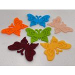 Filc figurák - LEPKE / PILLANGÓ 2., gravírozott (6 db / csomag)