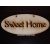 Fa tábla "SWEET HOME" (ovális) 14*6 cm