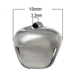 Csengő, csengettyű (d=15 mm) EZÜST színű (5 db/ csomag)