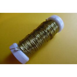   Gyöngyfűző drót, színes, 30 m / tekercs (0,37 mm) ARANY színű