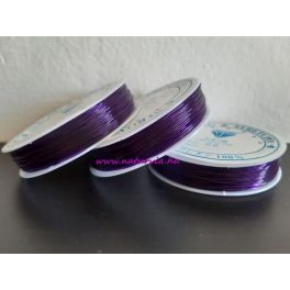   Gumis damil gyöngyfűzéshez, LILA (0,6-0,8 mm kb. 15-18 m) 1 tekercs