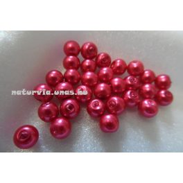 Tekla üveggyöngy, 6 mm CIKLÁMEN (30 db / csomag)