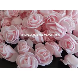   habrózsa / polifoam rózsa fej, BABARÓZSASZÍN (3 cm) - DARABRA!