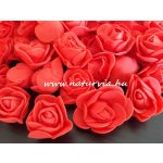 habrózsa / polifoam rózsa fej, PIROS (3 cm) - DARABRA!