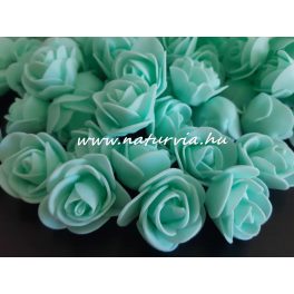 habrózsa / polifoam rózsa fej, MENTA (3 cm) - DARABRA!