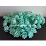habrózsa / polifoam rózsa fej, MENTA (3 cm) - DARABRA!