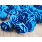 habrózsa / polifoam rózsa fej, SÖTÉTKÉK (3 cm) - DARABRA!