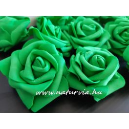 habrózsa / polifoam rózsa fej, ZÖLD (6 cm) - DARABRA!