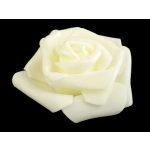habrózsa / polifoam rózsa fej, KRÉM (6 cm) - DARABRA!