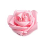habrózsa / polifoam rózsa fej, VILÁGOS RÓZSASZÍN / BABARÓZSASZÍN (6 cm) - DARABRA!