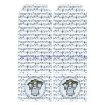 Filc, barkácsfilc anyag A4 (~ 20*30 cm) KARÁCSONYI mintás - evőeszköz tartó alap - ANGYALOK, szürke, kottás