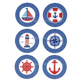   filc, barkácsfilc anyag A4 (~ 20*30 cm) NYÁRI – NAVY / HAJÓ / VILÁGÍTÓTORONY körökben