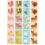 Filc, barkácsfilc anyag A4 (~ 20*30 cm) MEMÓRIA játék / kártya alap - FARM 2. / HÁZIÁLLATOK