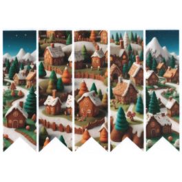   filc, barkácsfilc anyag A4 (~ 20*30 cm) KÖNYVJELZŐ - nemezelt hatású - mézeskalács HÁZIKÓK