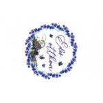 Filc, barkácsfilc anyag A4 (~ 20*30 cm) minta HÍMZŐKERETBE - levendula minta / PROVENCE "ÉDES OTTHON" felirattal