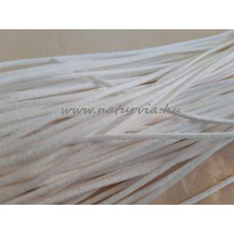 Szintetikus bőrszál, FEHÉR 2 mm*75 cm