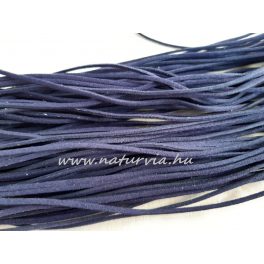 Szintetikus bőrszál, SÖTÉTKÉK / INDIGÓ KÉK 2 mm*75 cm