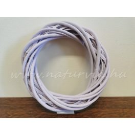   Fonott vessző koszorú alap, koszorúalap VESSZŐ (20 cm) VILÁGOS, PASZTELL LILA 