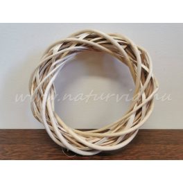   Fonott vessző koszorú alap, koszorúalap VESSZŐ (20 cm) NATÚR