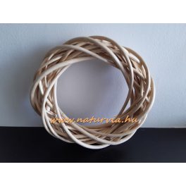   Fonott vessző koszorú alap, koszorúalap VESSZŐ (25 cm) NATÚR