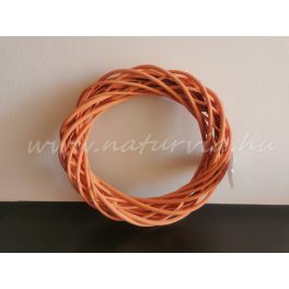   Fonott vessző koszorú alap, koszorúalap VESSZŐ (25 cm) NARANCS
