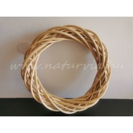   Fonott vessző koszorú alap, koszorúalap VESSZŐ (30 cm) NATÚR