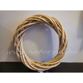  Fonott vessző koszorú alap, koszorúalap VESSZŐ (35 cm) NATÚR