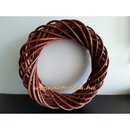   Fonott vessző koszorú alap, koszorúalap VESSZŐ (40 cm) BARNA