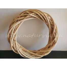   Fonott vessző koszorú alap, koszorúalap VESSZŐ (40 cm) NATÚR