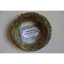 Szalmakoszorú alap, koszorúalap SZALMA (25 cm)