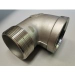 rozsdamentes, külső-belső menetes ív / csőív / könyök (saválló) KB 2" (90 fokos)