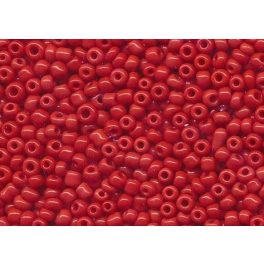 Kásagyöngy, matt 2 mm, PIROS (10 g)