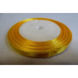 Szatén szalag, 6 mm (méterre) NAPSÁRGA