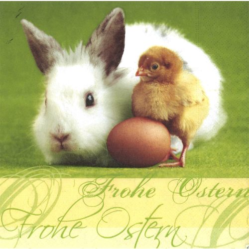 szalvéta HÚSVÉT 18 - NYUSZI 06 (nyúl) csibével