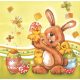 szalvéta HÚSVÉT 19 - NYUSZI 07 (nyúl) csibével