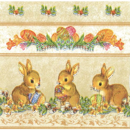 szalvéta HÚSVÉT 20 - NYUSZI 08 (nyúl) tojással