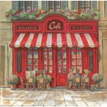 szalvéta, utcarészlet 02., NYÁR (PÁRIZS / PARIS CAFE)